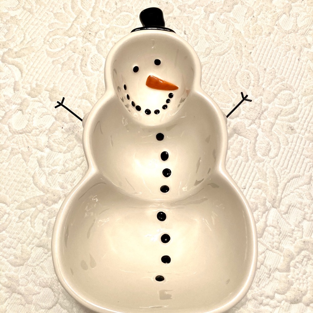 Snowman Dip Bowl - Picture 2 of 12